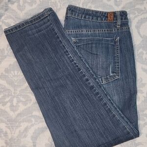 Vera Wang Women's Straight Leg Jeans - Medium Blue Wash